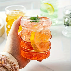 300ml Spiral Glass Cup for Outdoor Fitness Camping Picnic