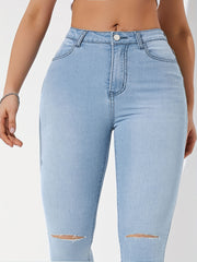 Ripped Skinny Jeans for Women