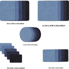 5pcs Denim Patch Fabric Repair Self Adhesive Clothing Supplies