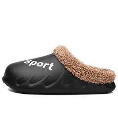 Flame Plush Slide Slippers For Men Women