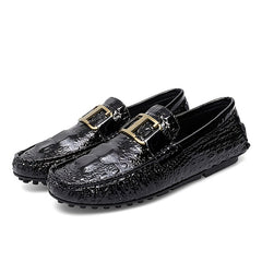 Metal Buckled Loafers Anti slip Casual Shoes