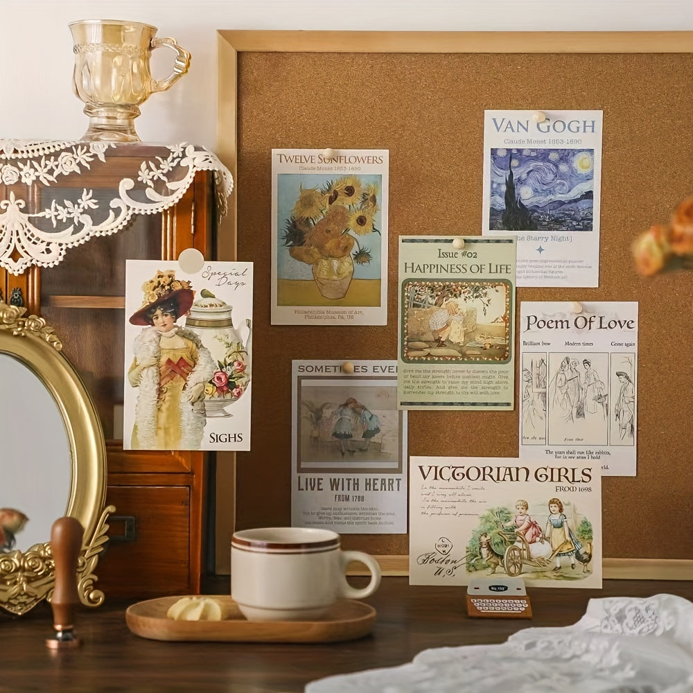 30pcs Romantic Decorative Cards Wall Style Room Decoration Cards