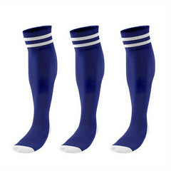 Men's Calf Striped Sport Socks 3 Pairs