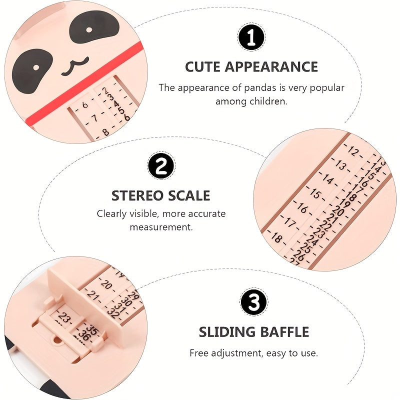 Baby Panda Shoe Feet Measuring Ruler