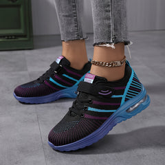 Women's Breathable Running Shoes Hook & Loop Fastener Athletic Sneakers