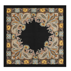 Vintage Printing Silk Scarf Neck Shawl Hair Wrap