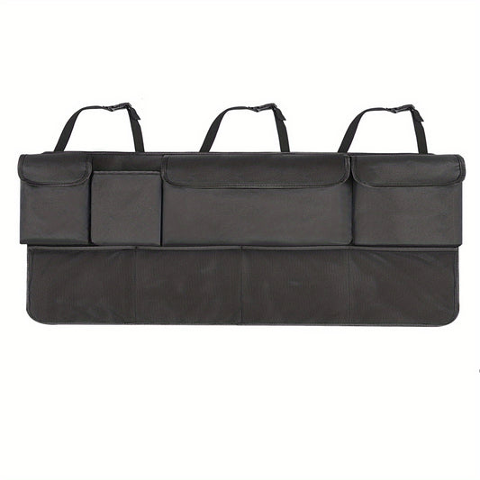 8-Pocket Car Trunk Organizer with Adjustable Straps