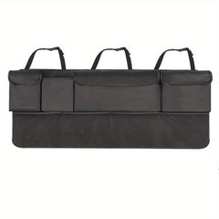 8-Pocket Car Trunk Organizer with Adjustable Straps