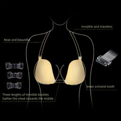 Invisible Silicone Adhesive Bra Strapless Push Up Breast Lift
