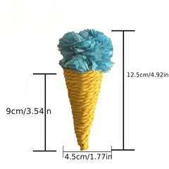 Ice Cream Straw Weaving Small Pet Toy for Bite Relief