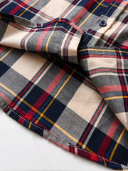 Toddler Boy Plaid Shirt & Suspender Pants Set Kids Clothes