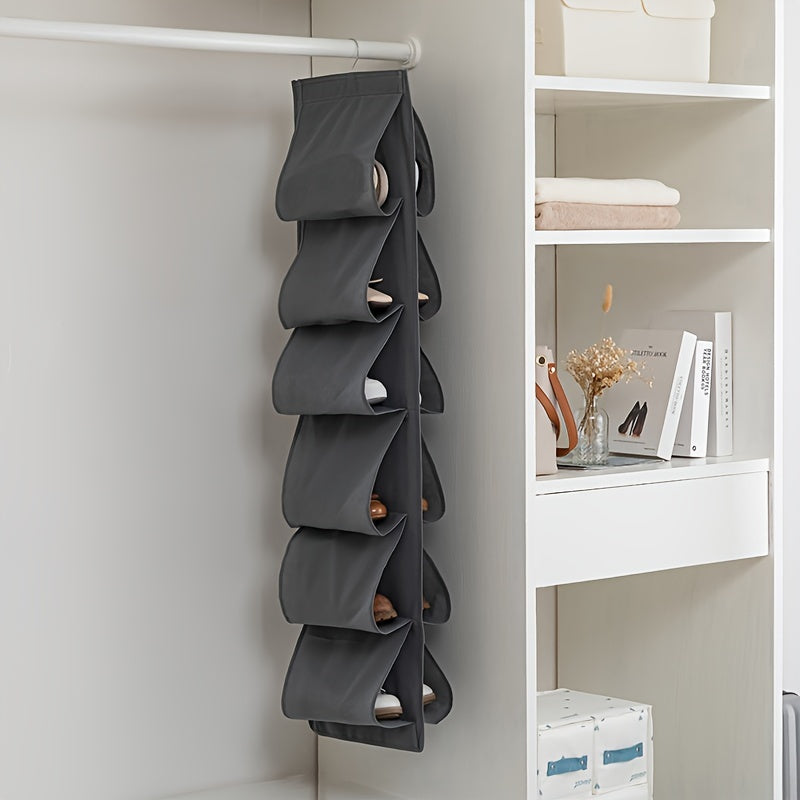 Hanging Shoes Storage Bags Double Layer Durable Space Saving Organizer