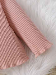 Baby Girls Casual Solid Mixed 3pcs Long Shirts Kids Pullovers