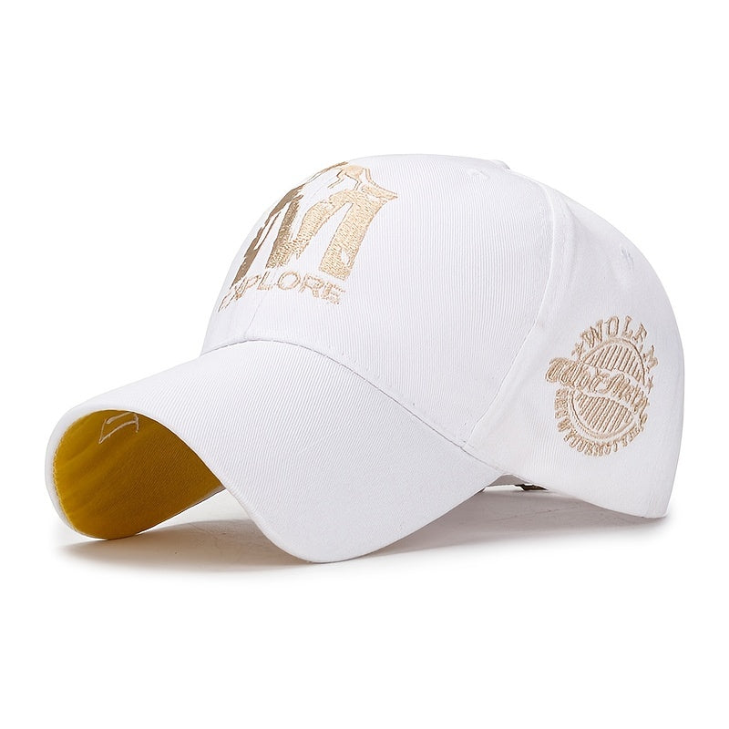 Men's Big M Embroidery Baseball Cap Multicolor