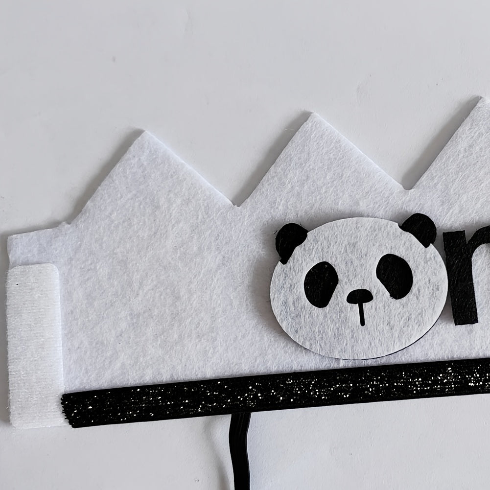 Panda 1st Birthday Crown Party Supplies For Photo Props