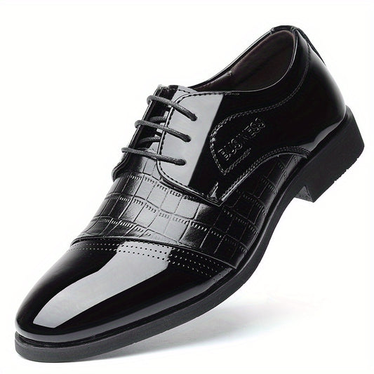 Men's Lace Up Derby Shoes Business Formal Wedding Events