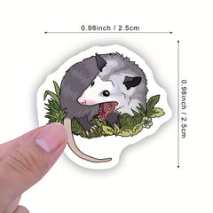 500pcs Possum Stickers Roll Vinyl Opossum Possums For Auto Wall Laptop Truck