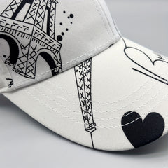 Couple Baseball Cap & Heart Printed Dad Hat Sun Hat