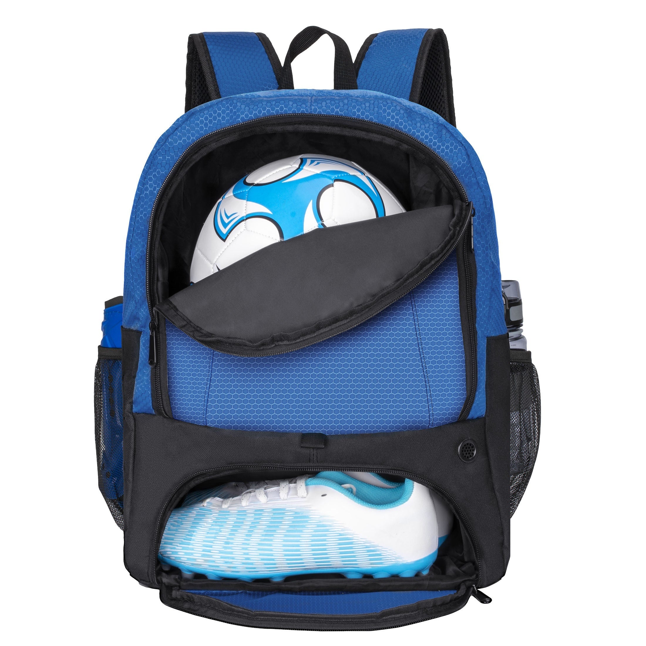 Youth Soccer Ball Bag Backpack with Shoe Compartment