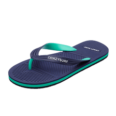 Men's Striped Non Slip Flip Flops Casual Slippers For Beach Pool Shower