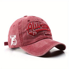 Washed Baseball Vintage Embroidery Distressed Dad Hat Unisex Sun Hat