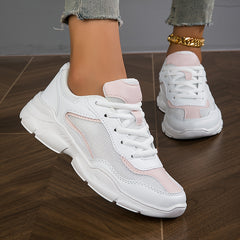 Women's Mesh Breathable Lace Up Sneakers