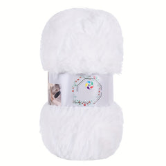Faux Mink Fur Yarn Soft Yarn DIY Knitting Crocheting Hat Scarf Purse 100g