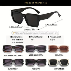 Men's Square Frame UV Protection Sunglasses