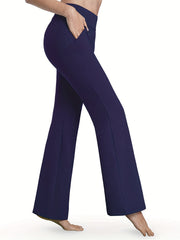Women's Elastic Flare Yoga Pants Hip Lifting Activewear