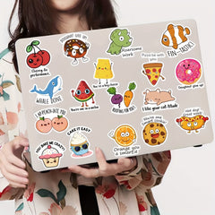 50 Motivational English Stickers for Luggage Skateboard Cup Phone Tablet