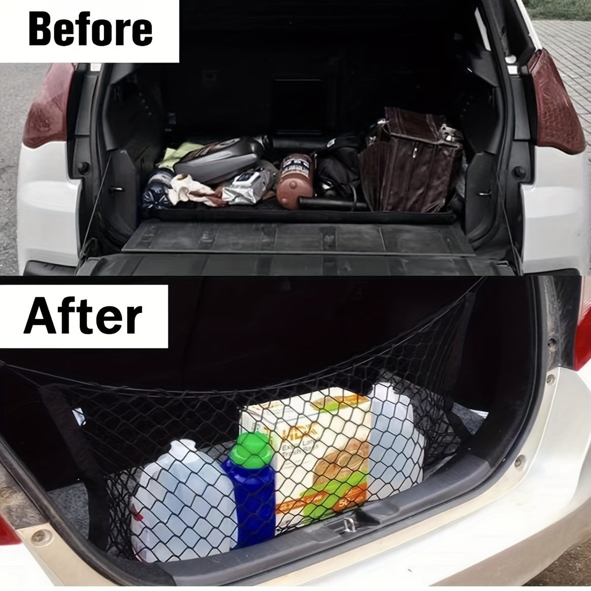 Truck Bed Cargo Net Elastic Storage 12 Mounting Accessories Mesh Pouch