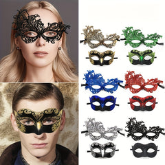 Colorful Lace Eye Mask Gothic Half Face Decorative Costume Mask