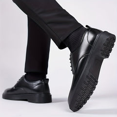 Men's Low Heel Derby Shoes Lace up Front Dress Shoes For Men