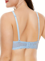Floral Lace Underwire Push Up Padded Bra