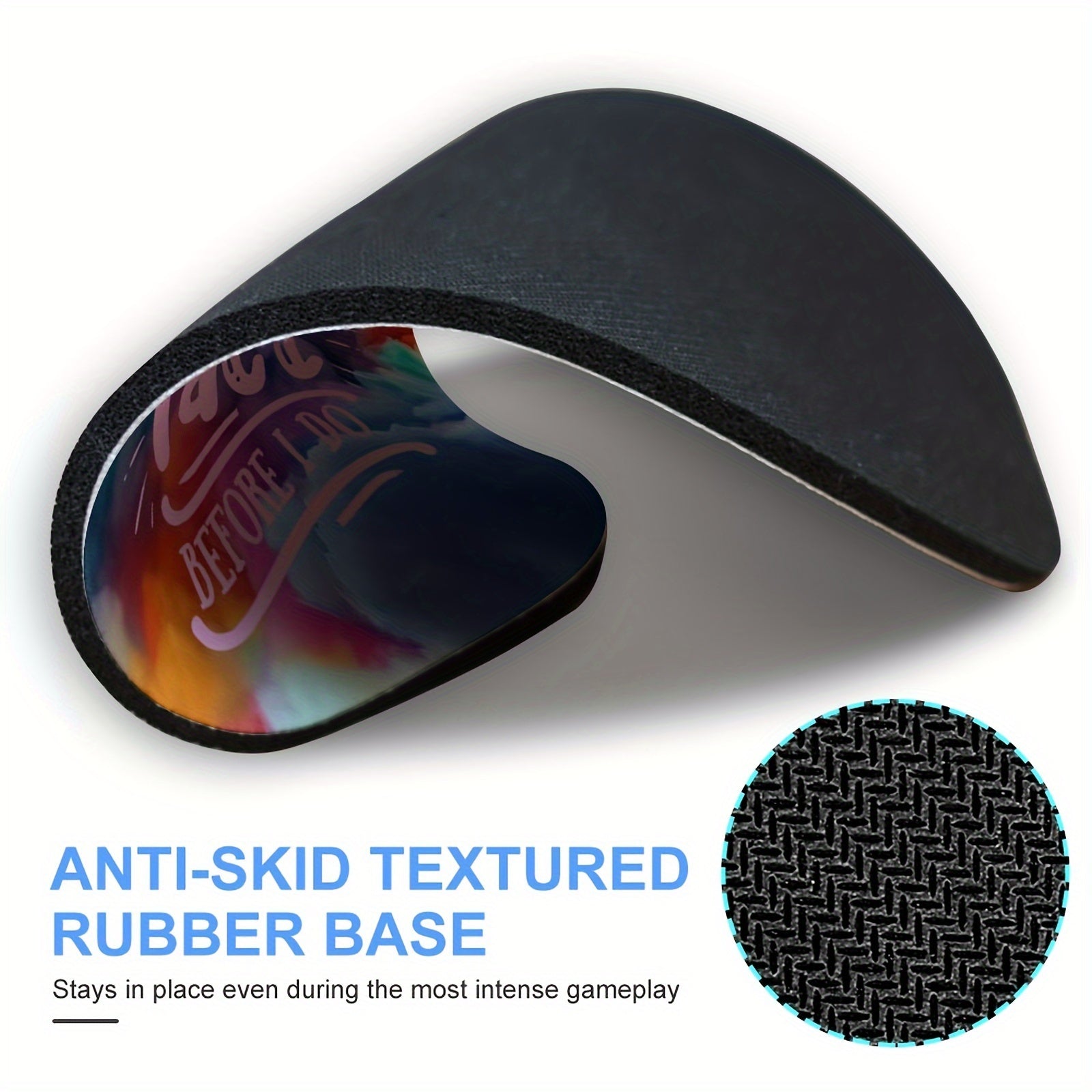 Round Mouse Pad Non Slip Rubber Base Small Size 7 87 X 7 87 X 0 1inch