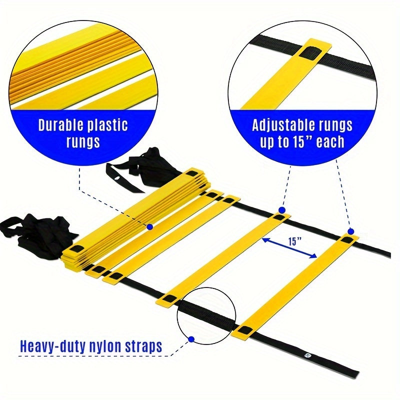 8-Section Football Training Rope Ladder Speed Equipment