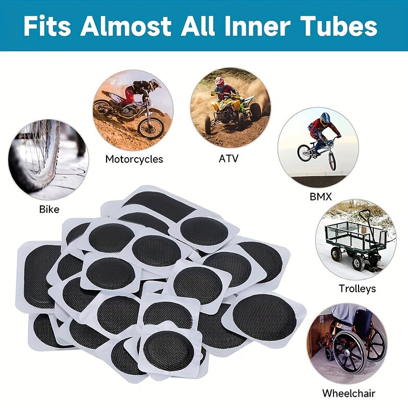 Bike Puncture Repair Kit with Tire Patches & Rasps - Motorcycle Inn