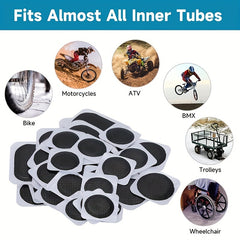 Bike Puncture Repair Kit with Tire Patches & Rasps - Motorcycle Inn