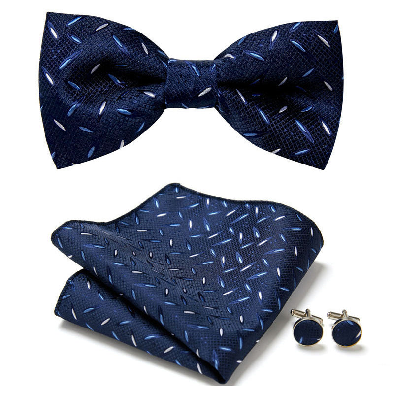 Men's Creative Bow Tie Set For Wedding Party