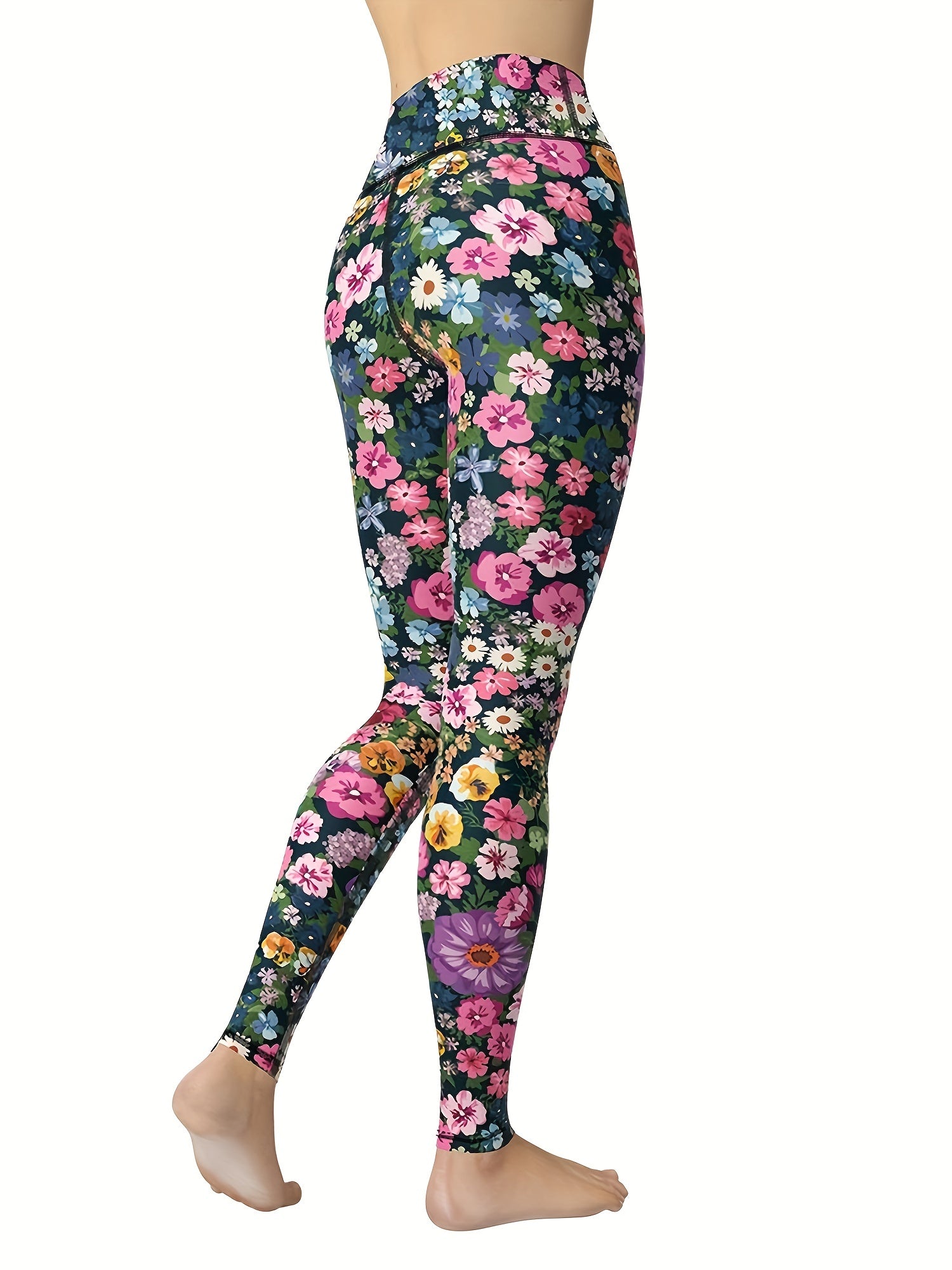 Floral Seamless Fitness Pants High Elastic Yoga Leggings