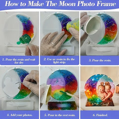 Moon Resin Mold & Picture Frame Set for DIY Home Decor