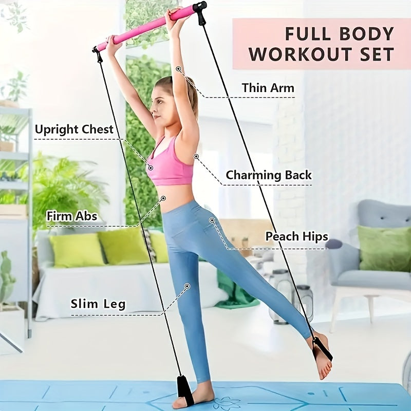 Pilates Fitness Stick Stainless Steel Exercise Stick