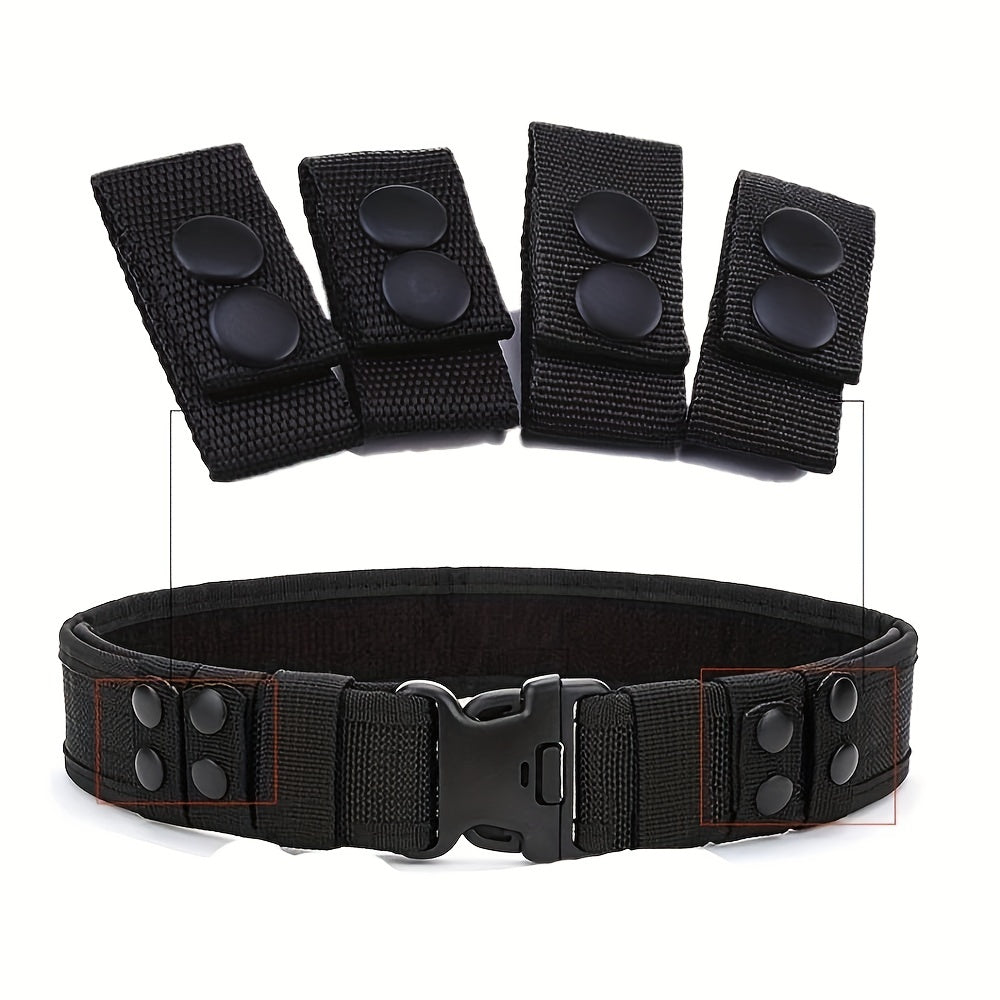 4pcs Tactical Belt Buckles Heavy Duty Nylon Webbing Molle Belt Keepers