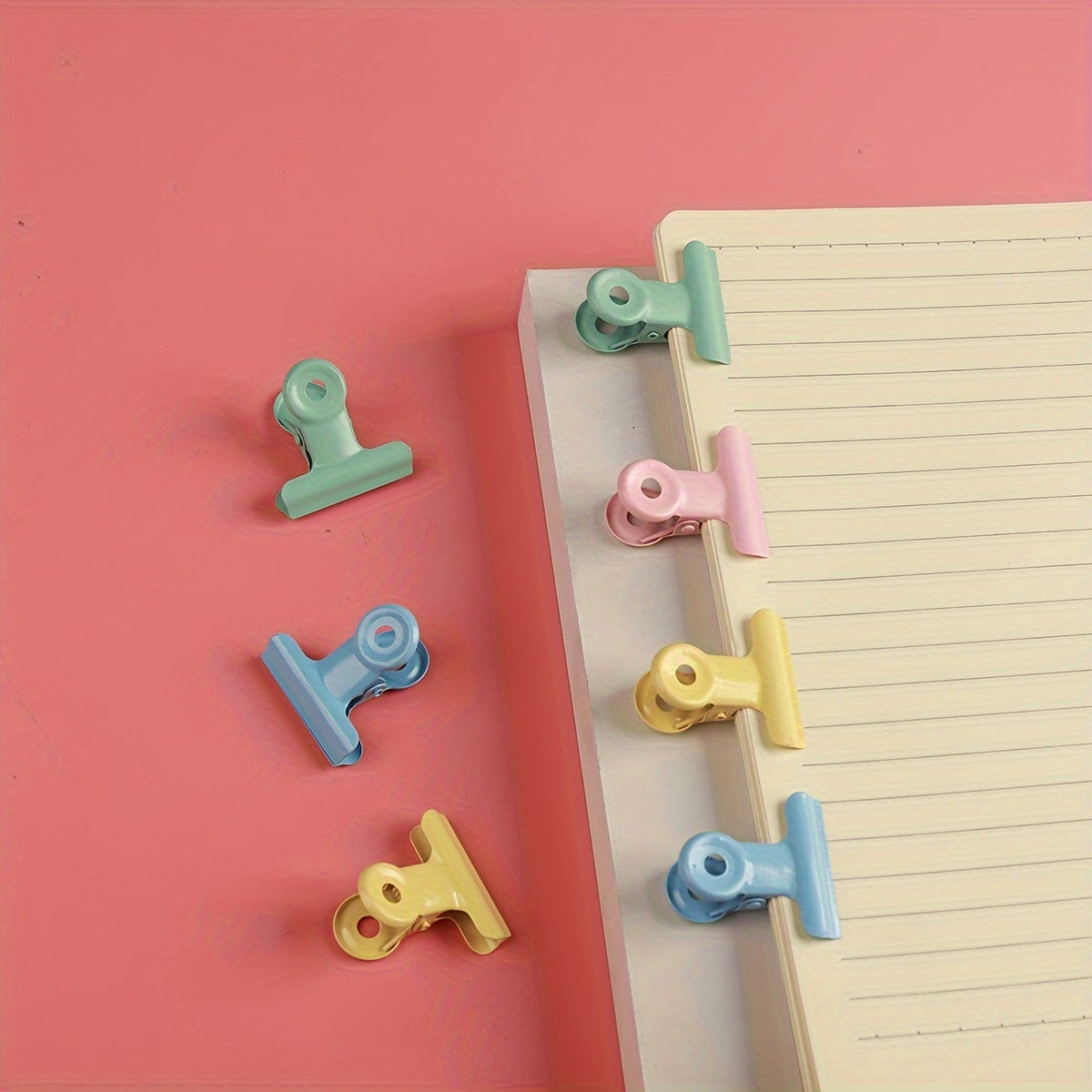 2pcs Candy Metal Small Clip Macaroon Small Book Clip
