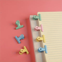 2pcs Candy Metal Small Clip Macaroon Small Book Clip