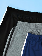 3 Pack Plus Size Sporty Pajama Bottoms Set Women's Plus