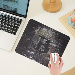 B Word Thickened Anti-Skid Rubber Mouse Pad for PC Laptop