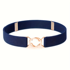 Women's Elastic Waistband with Adjustable Metal Buckle