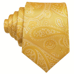 Men's Jacquard Tie & Hankerchief & Cufflinks Set