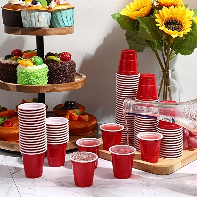 50pcs 2oz Plastic Shot Cups Mini Disposable Shot Glasses for Parties